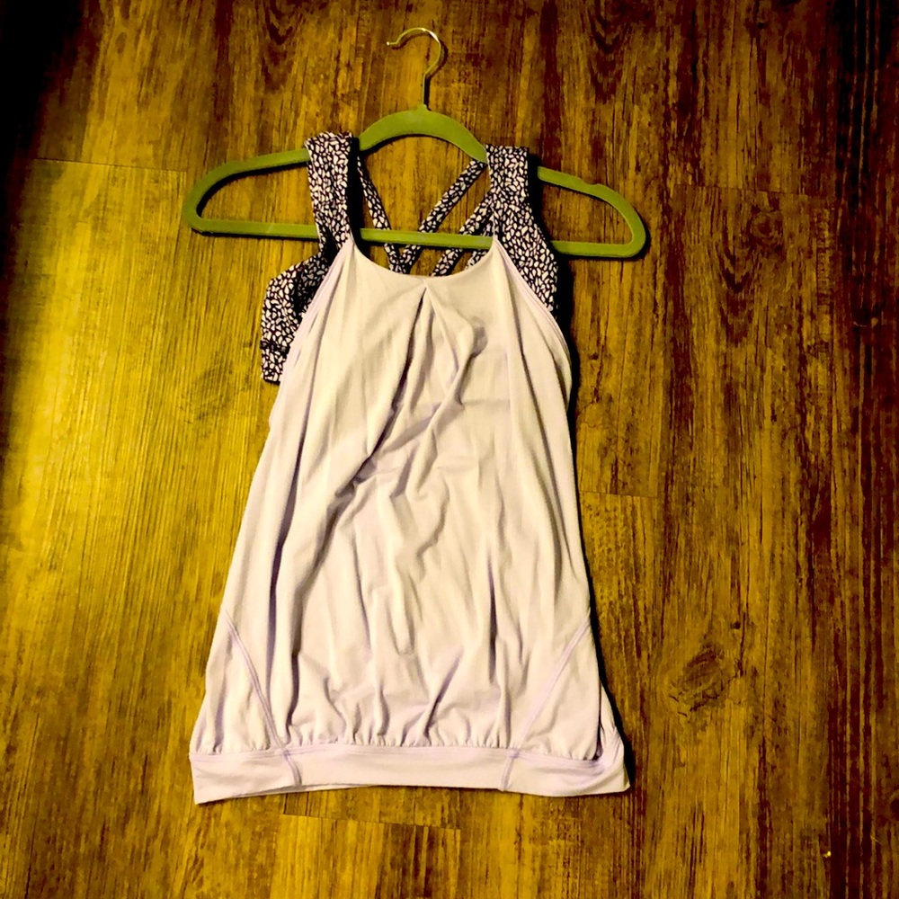 Lululemon tank top with build in bra